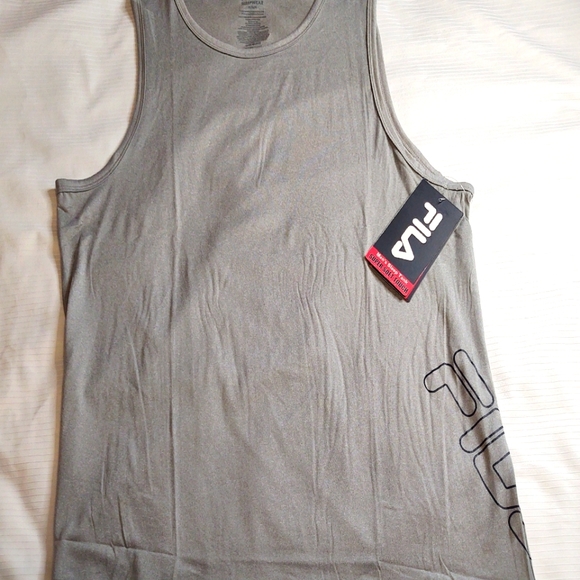 NWT Men's Fila Sleep Wear Grey Tank Top Size Medium - Picture 3 of 3